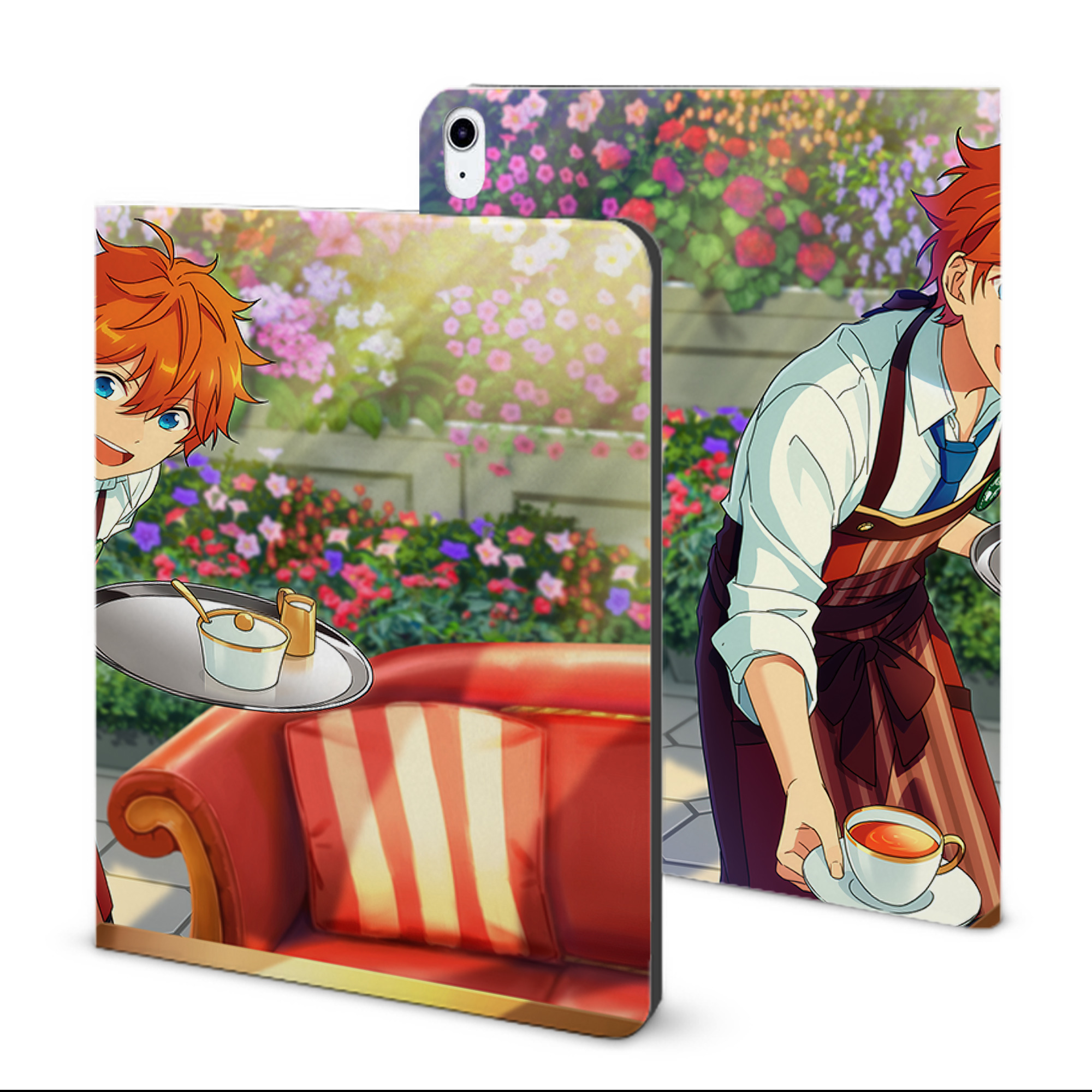 （画像用） あんさんぶるスターズ! Ensemble Stars IPad ケース ブック型 PUレザー TPU 耐衝撃 軽量 薄型 ペン収納なし 全面保護 IPad 各モデル対応